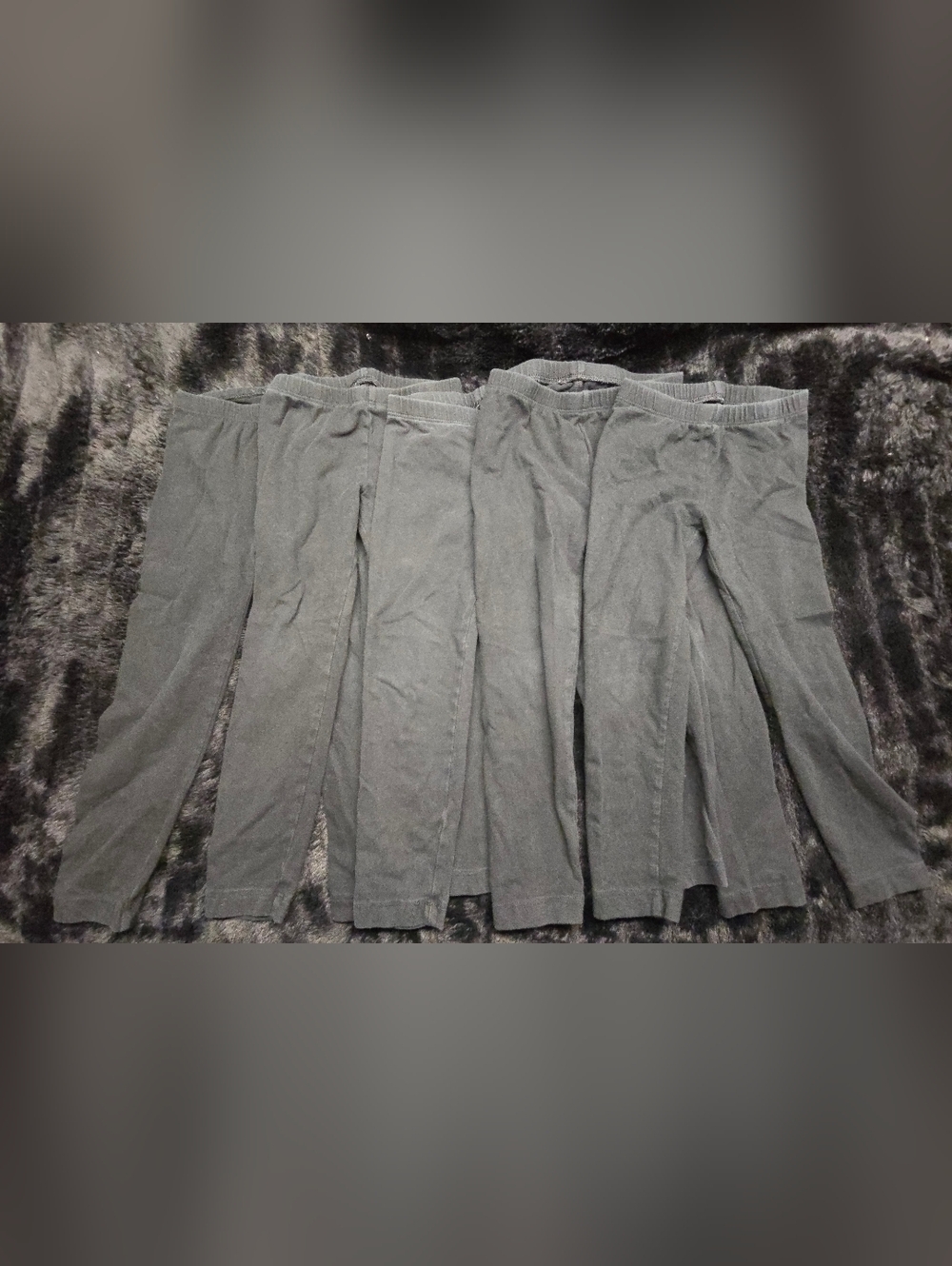 Old Navy 4T Black Leggings set of five
